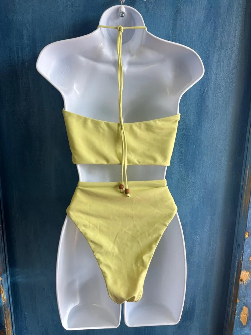 Yellow Cutout Kids One-Piece Swimsuit